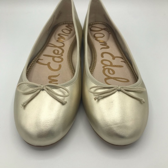 Sam Edelman Shoes - NWT SAM EDELMAN GOLD LEAF BALLET FLATS